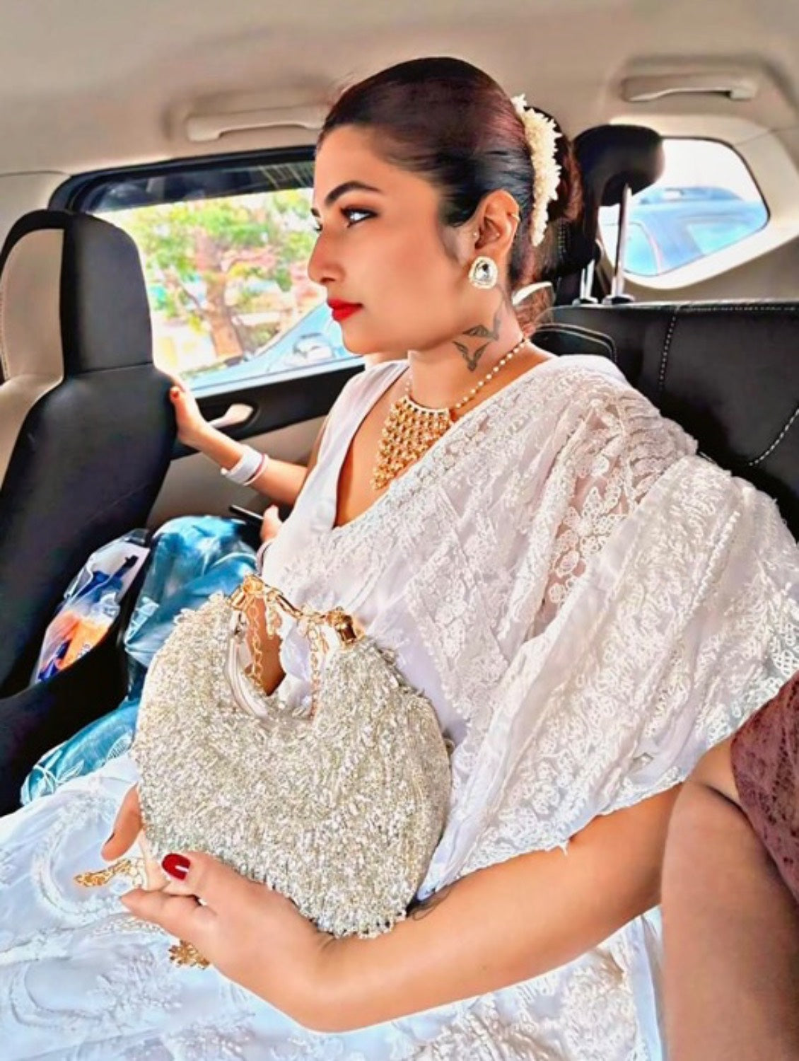 Tamanna Moon Bag Silver