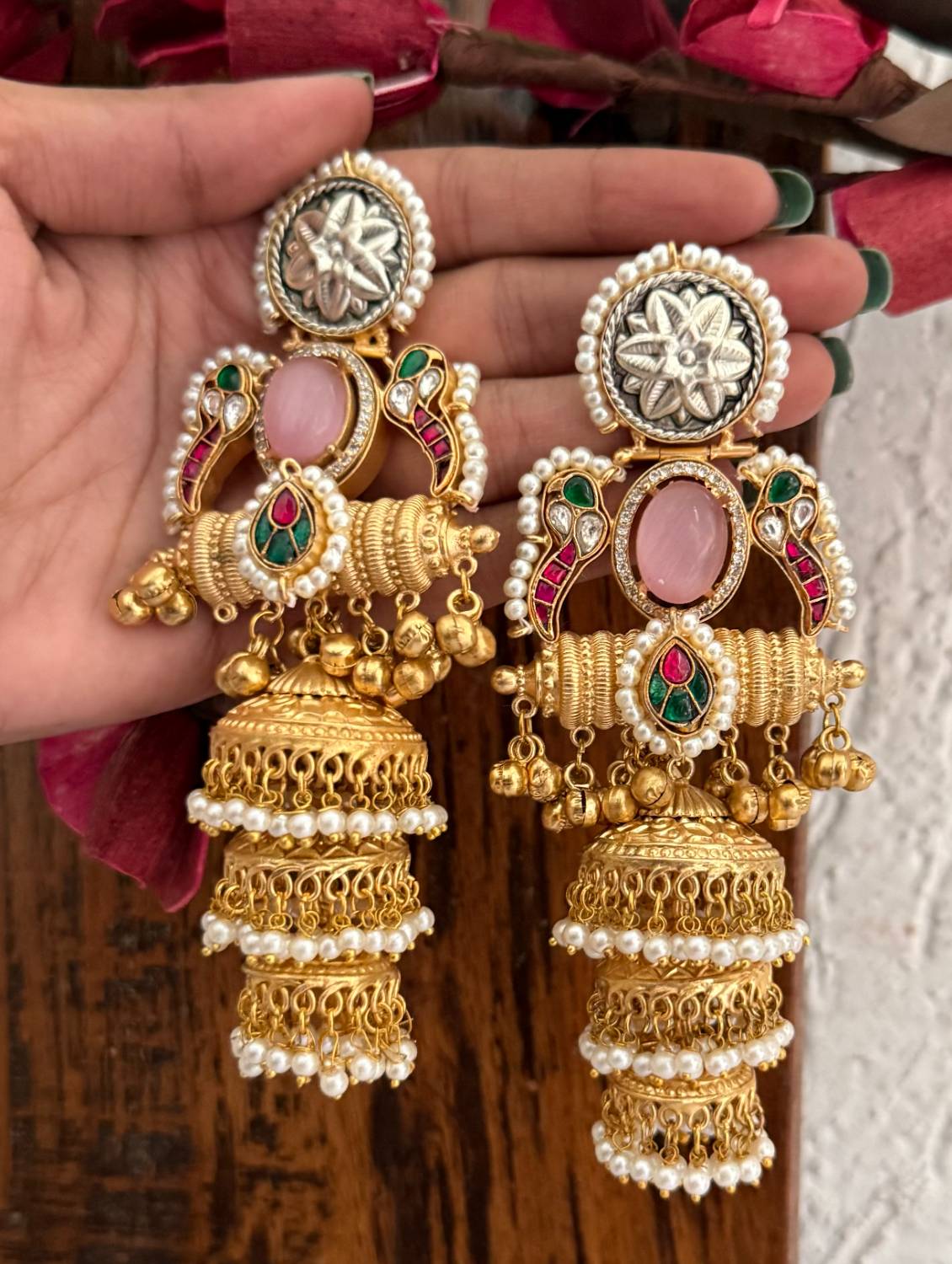 Ruhani Jhumka Pink