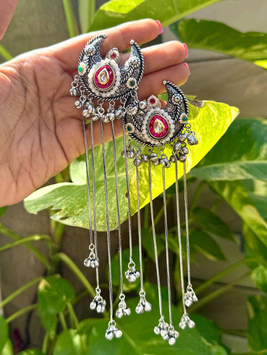 Rang-e-Chand Earrings Silver