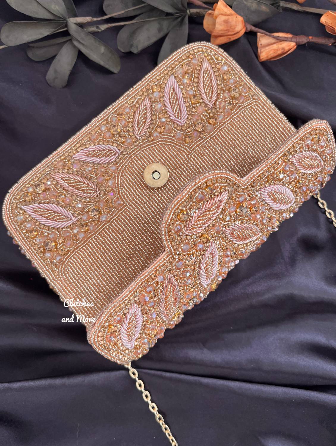 SuperLuxe Flap Bag Rose Gold