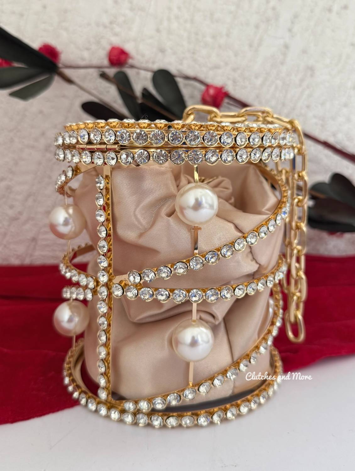 Malaika Cage Bag Gold
