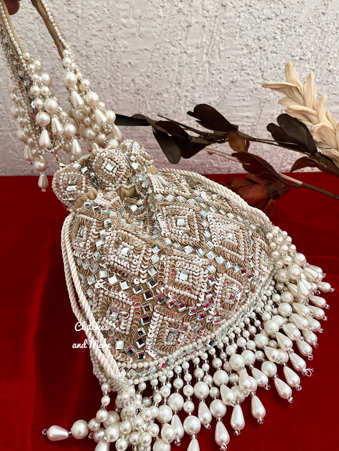 Premium Mirror Potli Gold