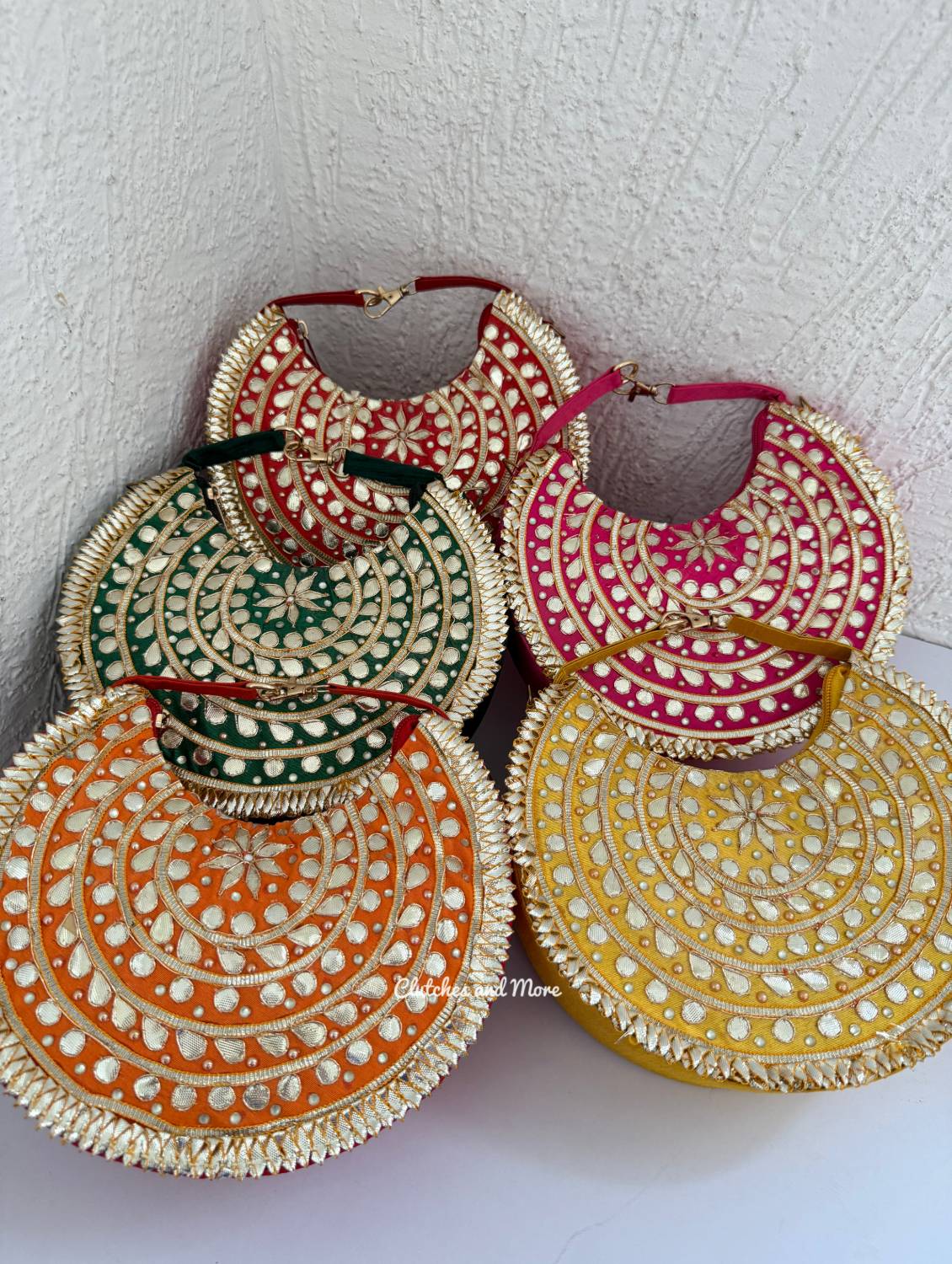Meraki Gottapatti Chand Bags (Multiple colors)