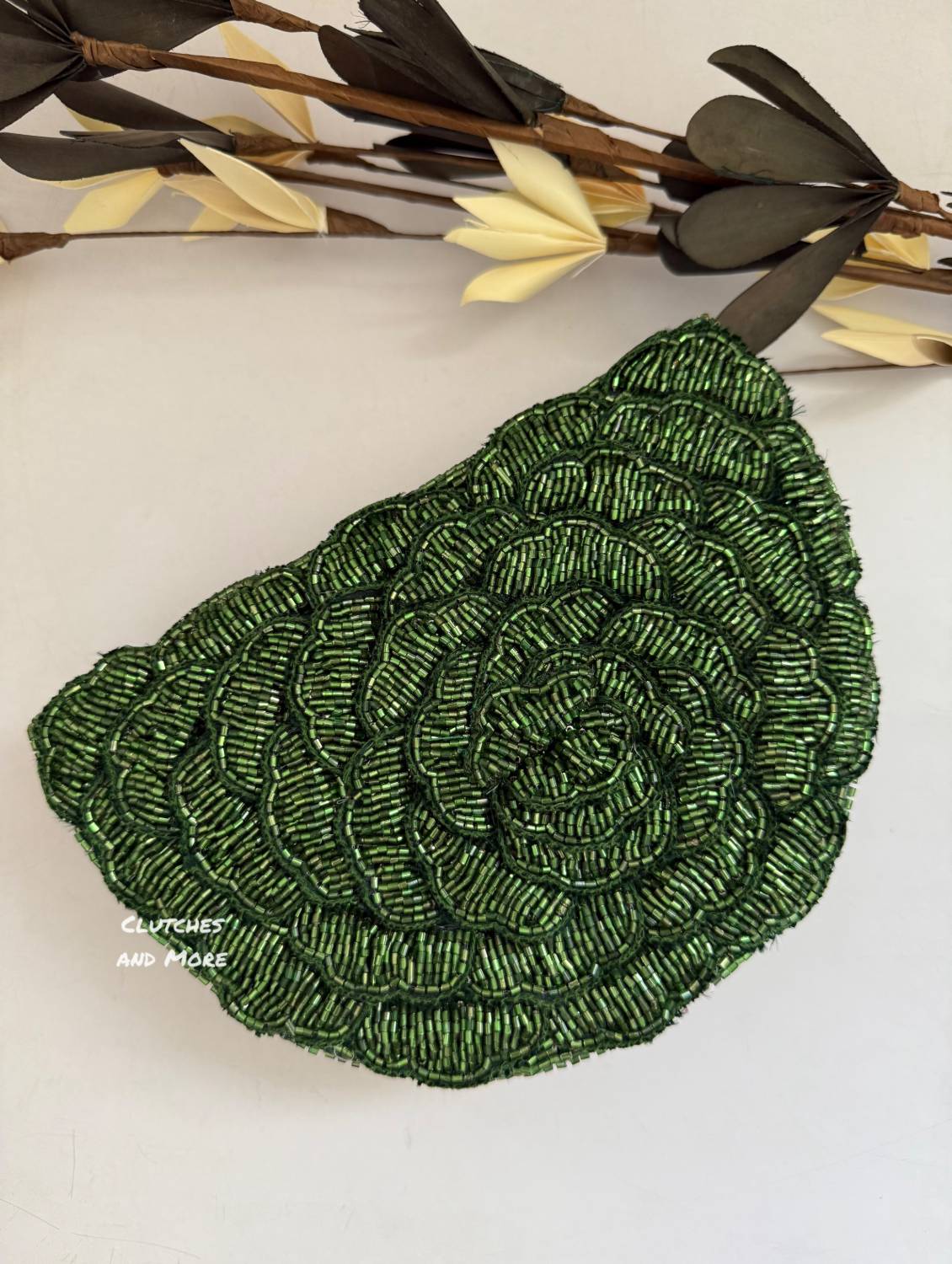 Luxury Rosetta Flap Bag Green