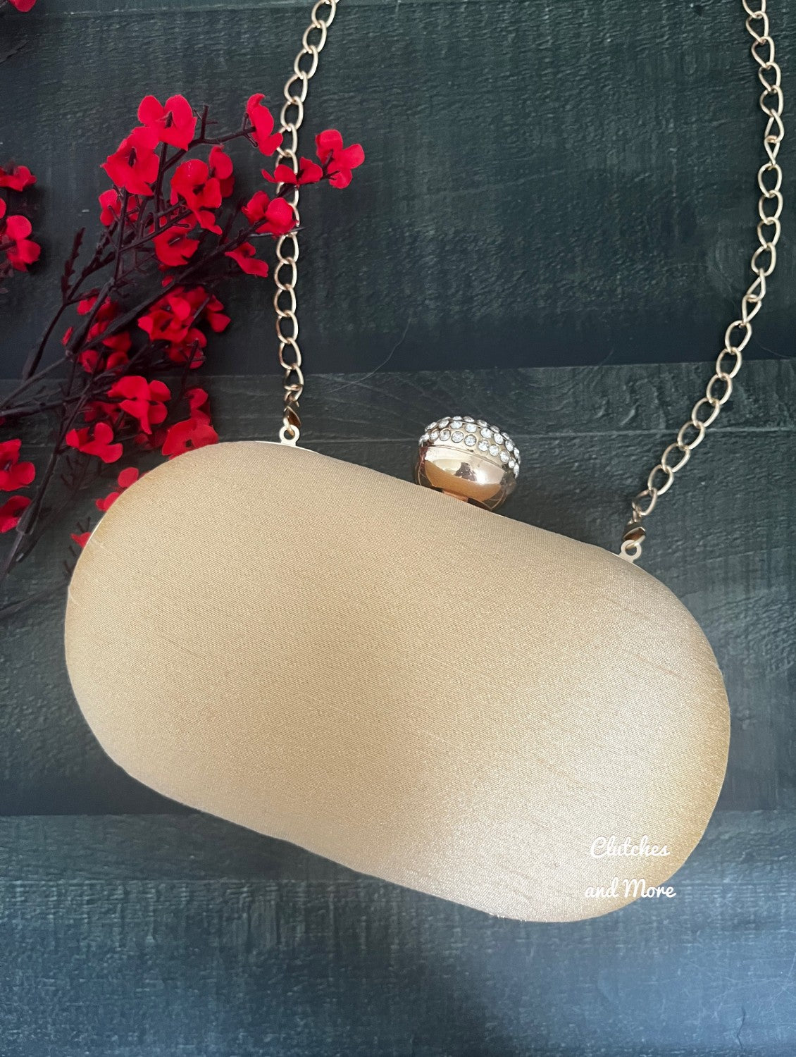 Ananya Gold Capsule Clutch