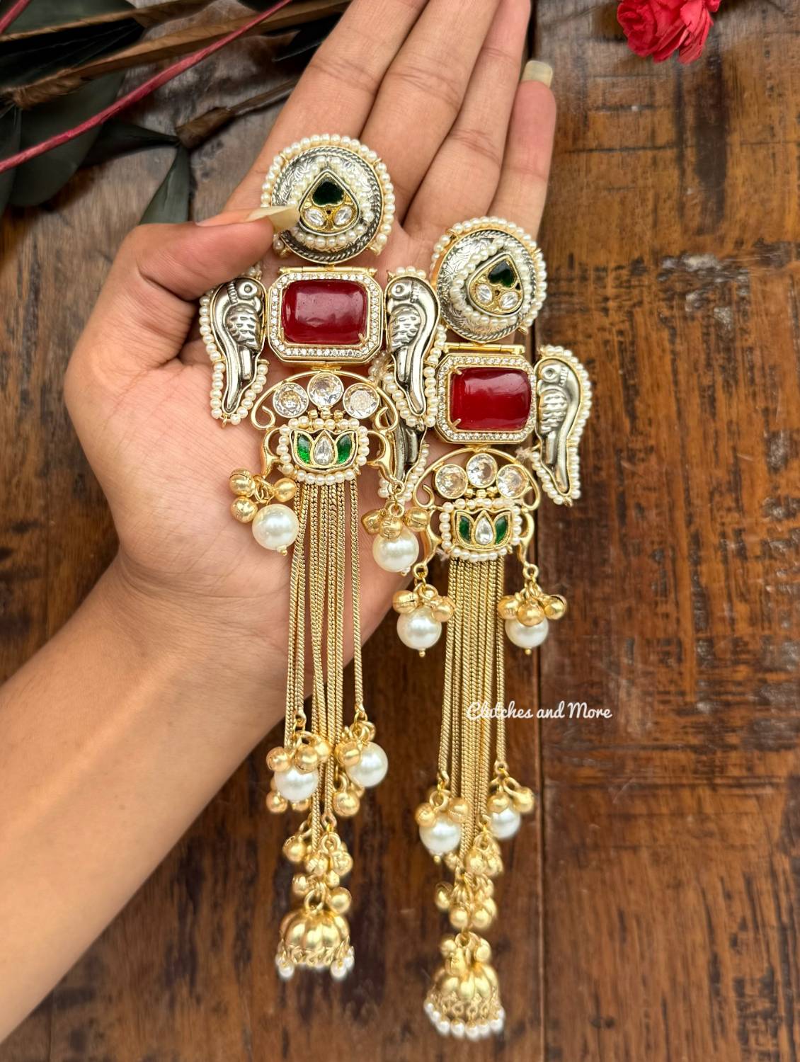 Gul Silver Gold Earrings