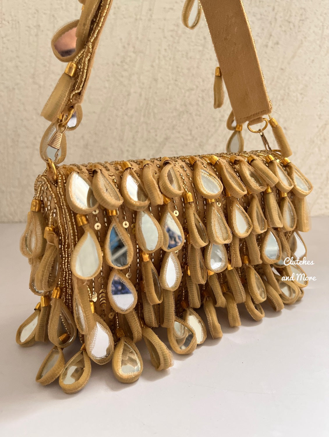 Mirror Flap Bag Gold