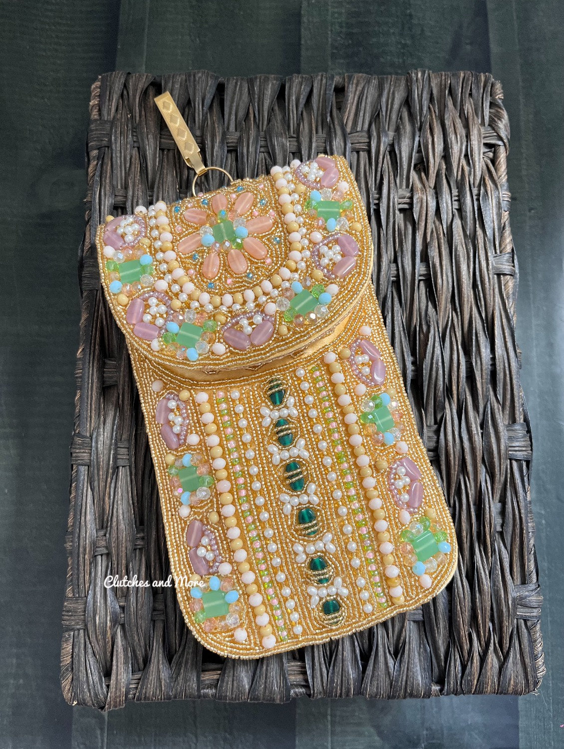Chandni Charm Mobile Sling Gold