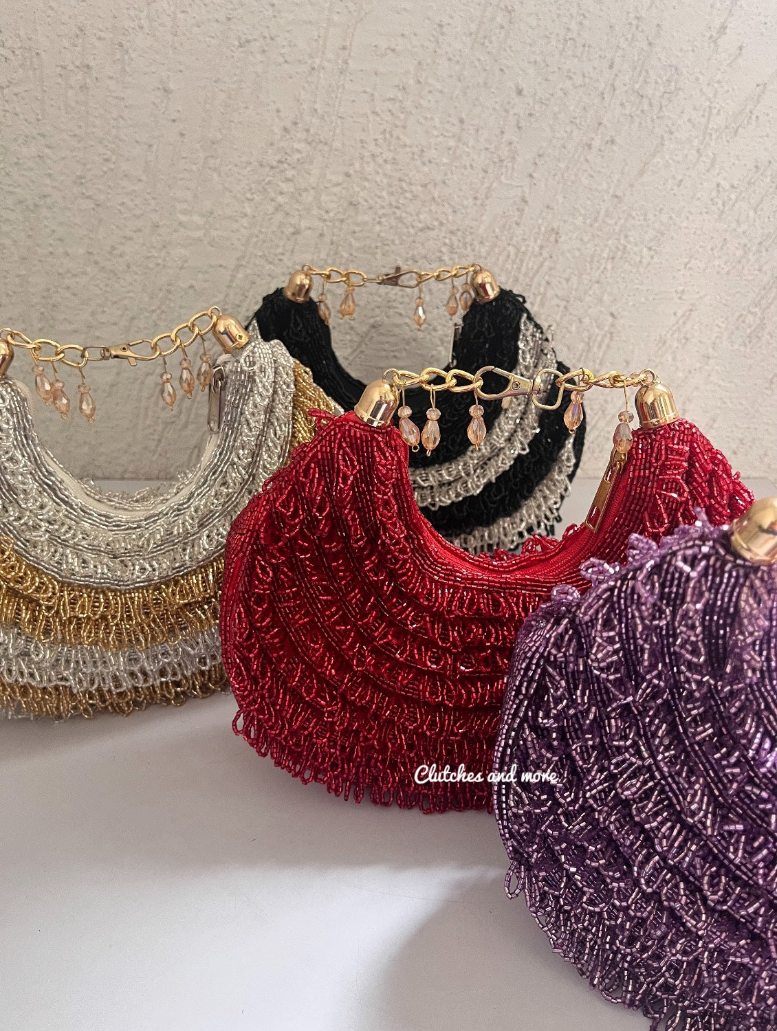 Tamanna Moon Bag Black Silver