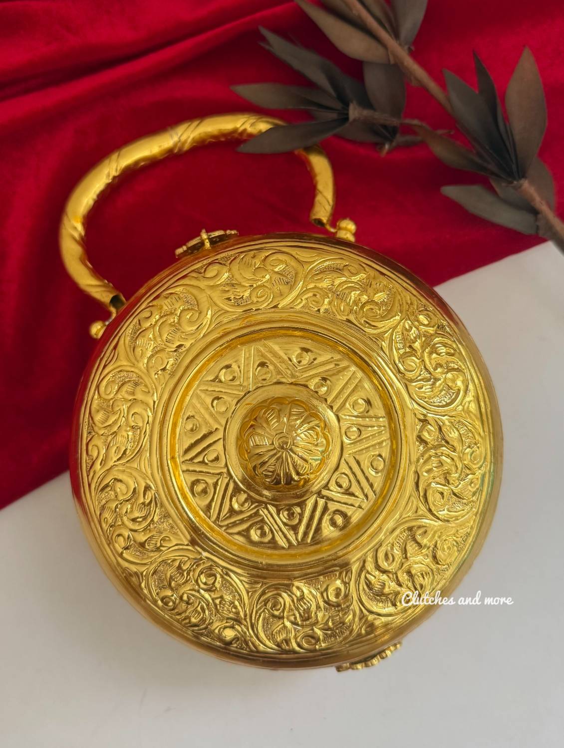 Brass Chakra Gold Bag