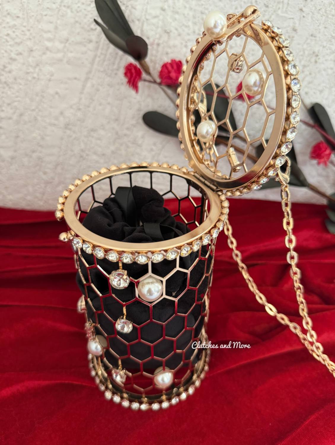 Mallika Cage Bag Black