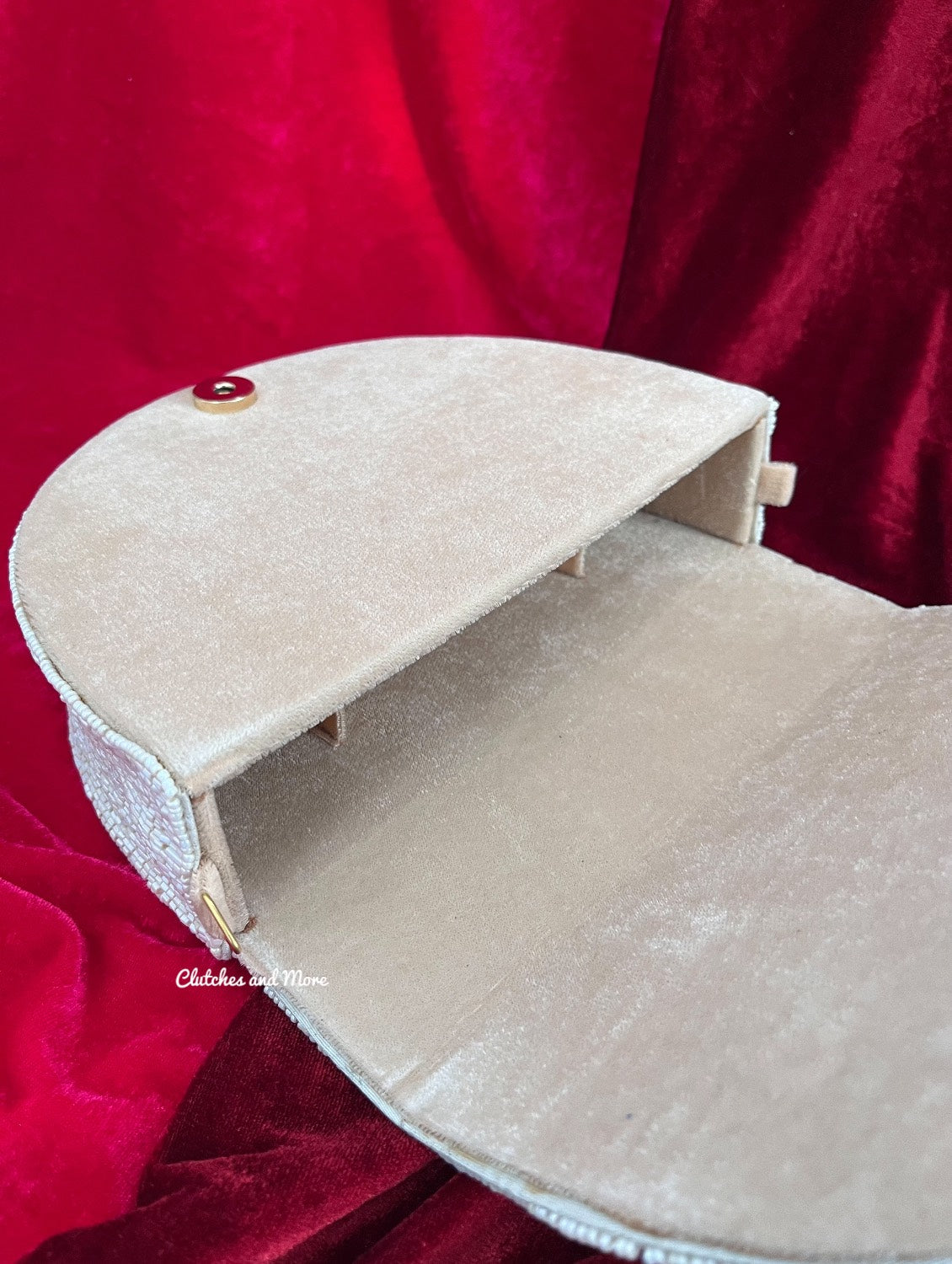 Luxury Rosetta Leaf Flap Bag White