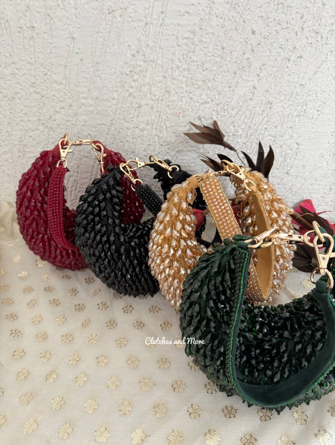 Sia Moon Crystal Bag Green