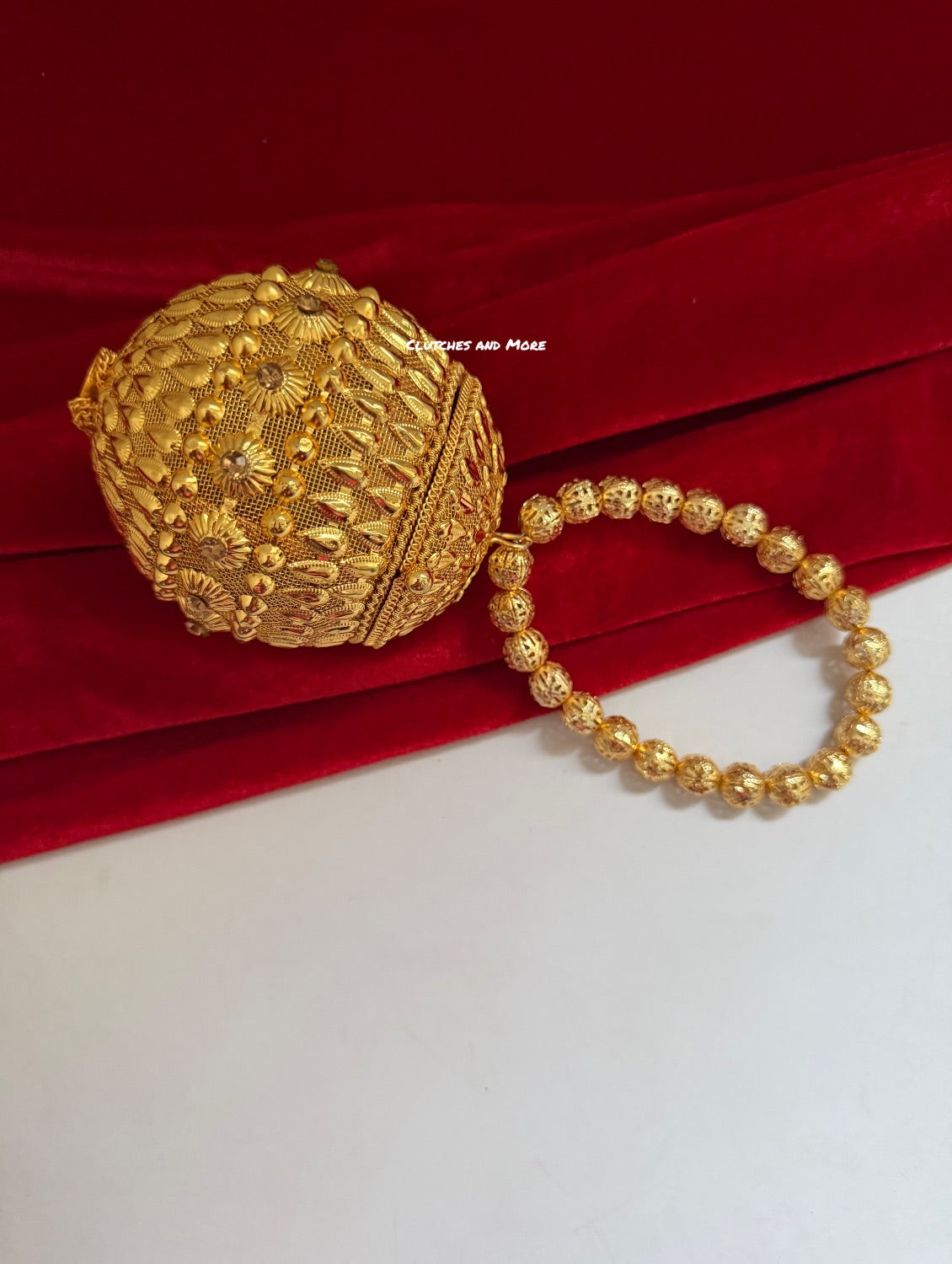 Mini Metal Potli Bag Gold