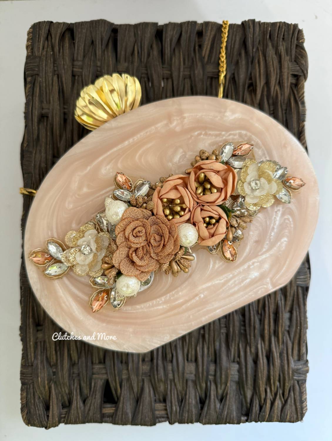 Floral Resin Clutch