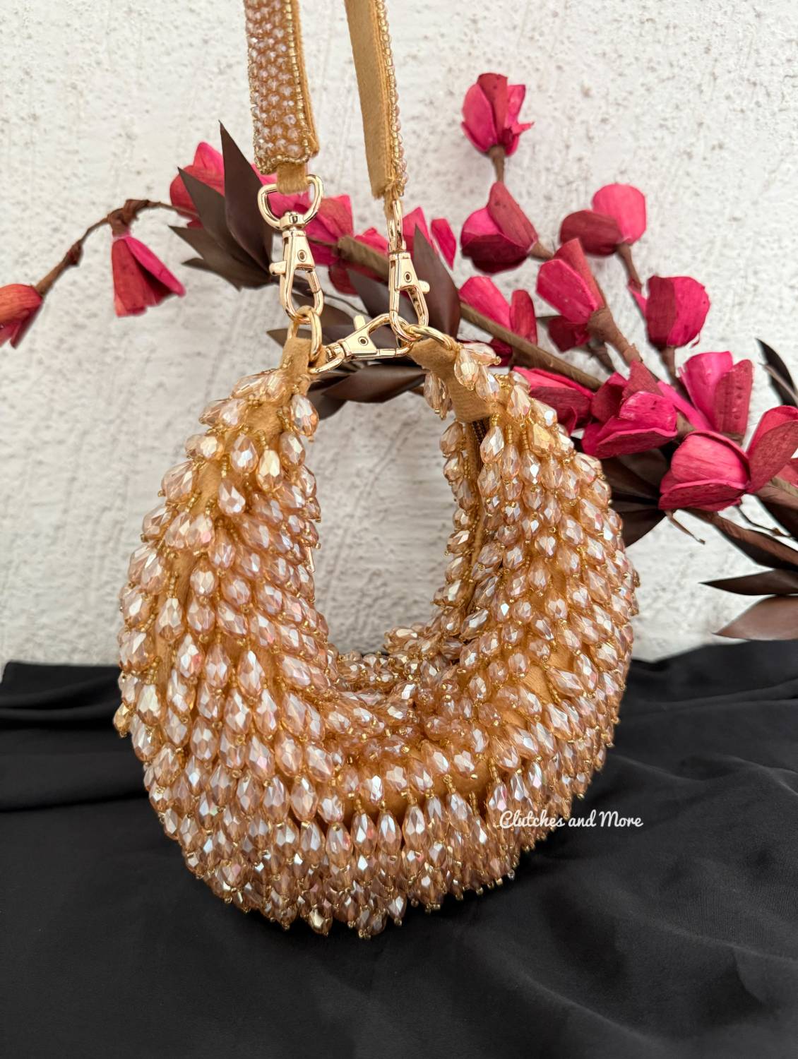 Sia Moon Crystal Bag Gold