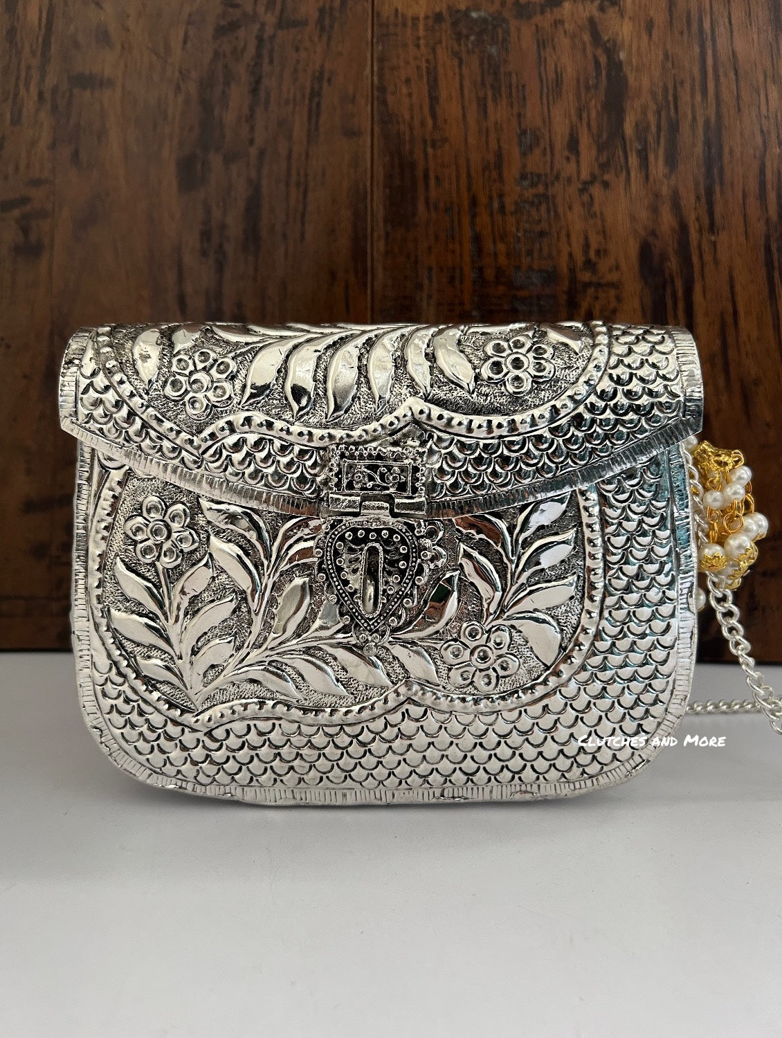 Brass Silver Leaf Clutch (Copy)