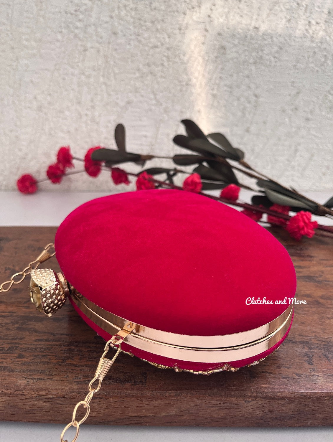Ananya Big Capsule Clutch Pink