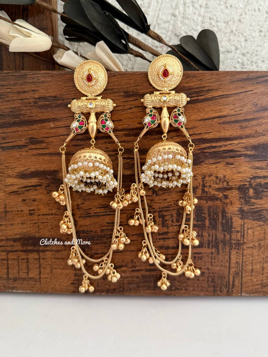 Aarna Gold Kashmiri Jhumka