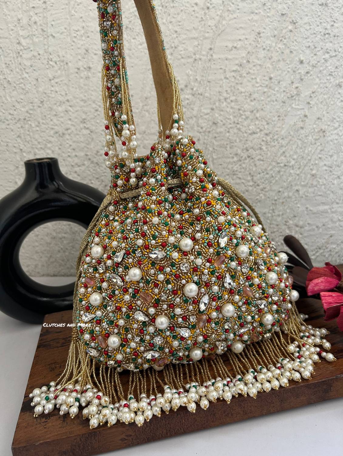 Luxe Beaded Multicolored Potli