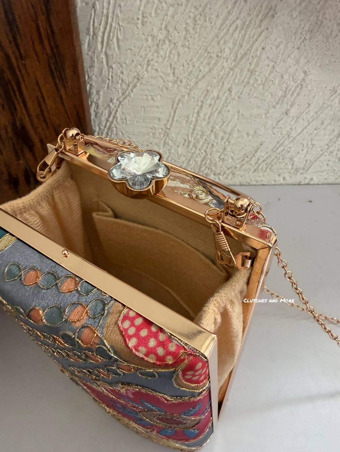 Jasmine Floral Bag with Handle Multicolored