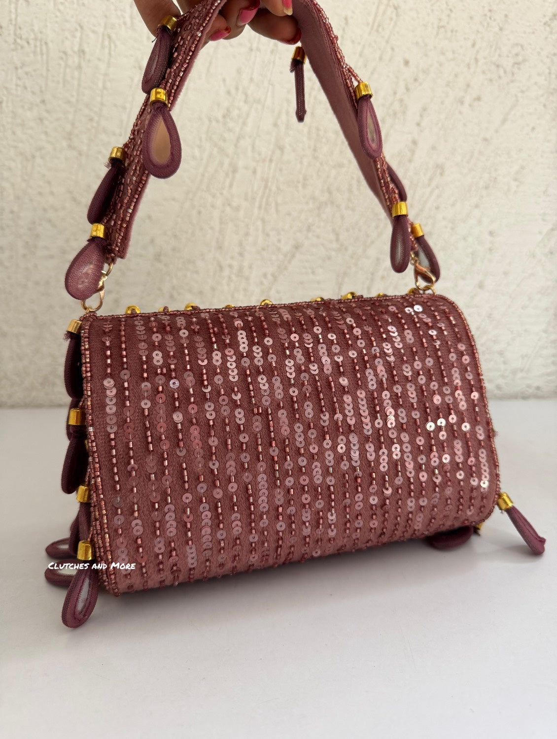 Mirror Flap Bag Onion Pink