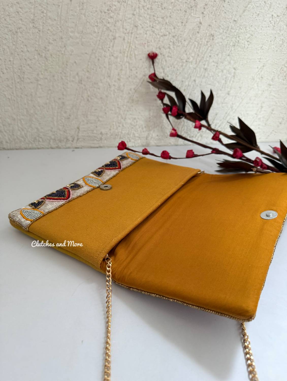 Boho Nude Envelope Flap Bag