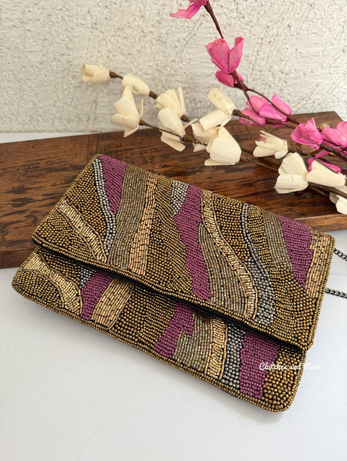 Abstract Multi Shade Envelope Bag