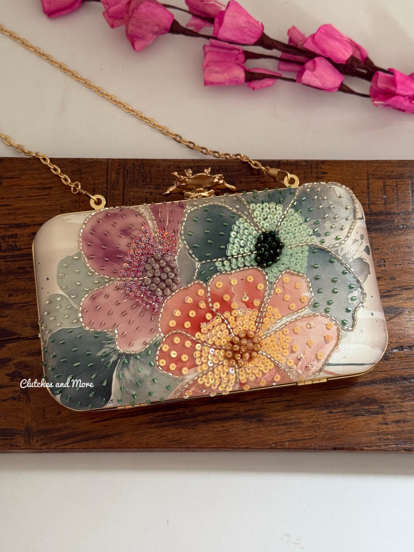 Poppy Floral Clutches
