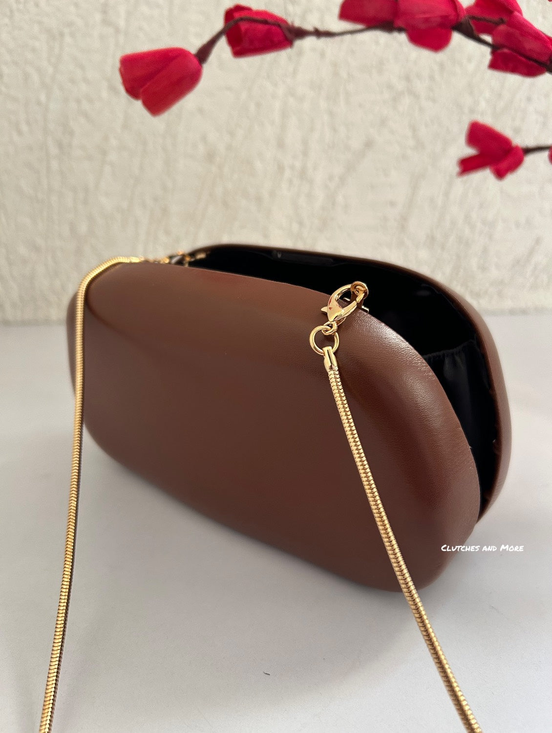 The ZARA Clutch Tan Brown