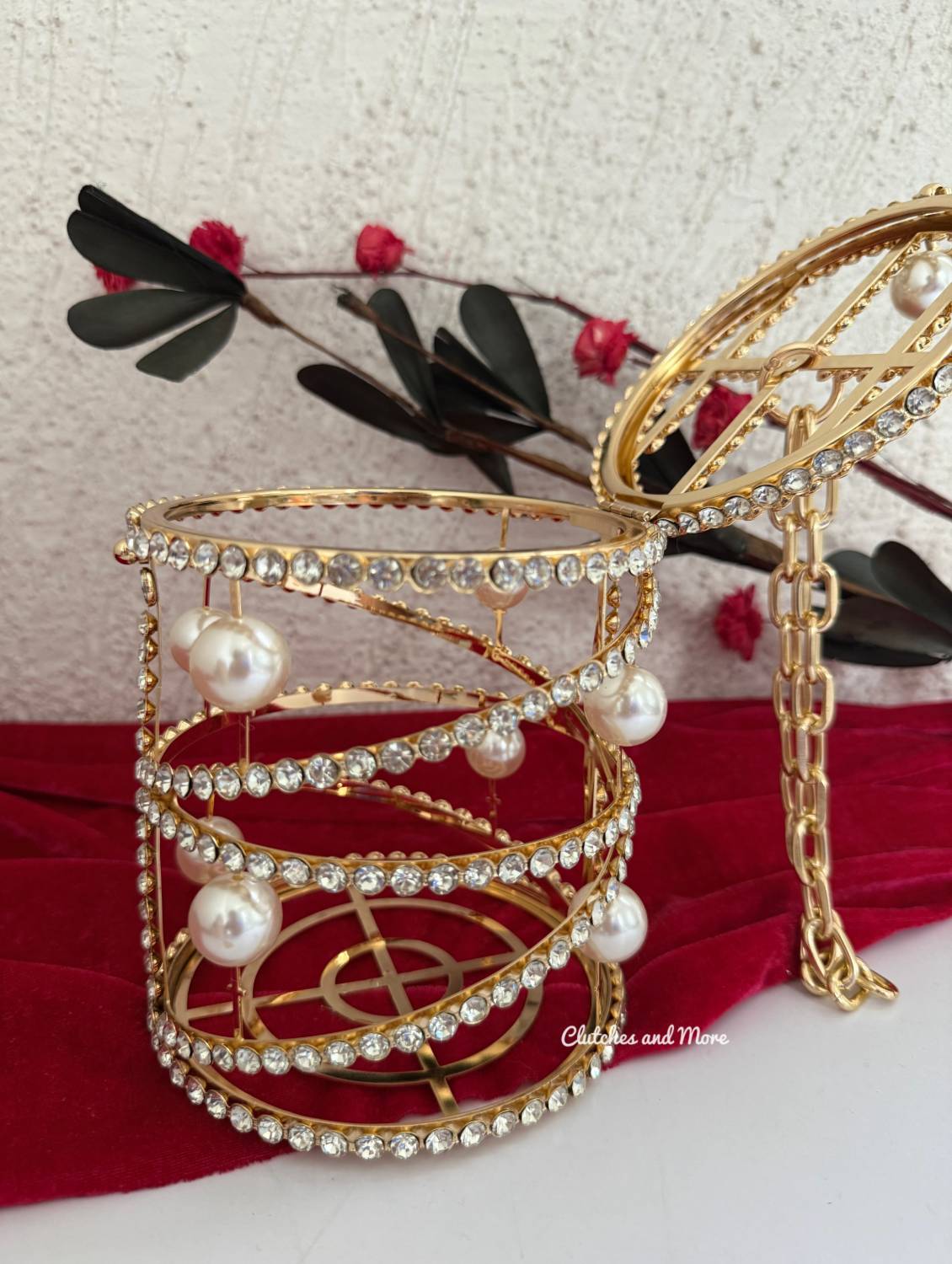 Malaika Cage Bag Gold