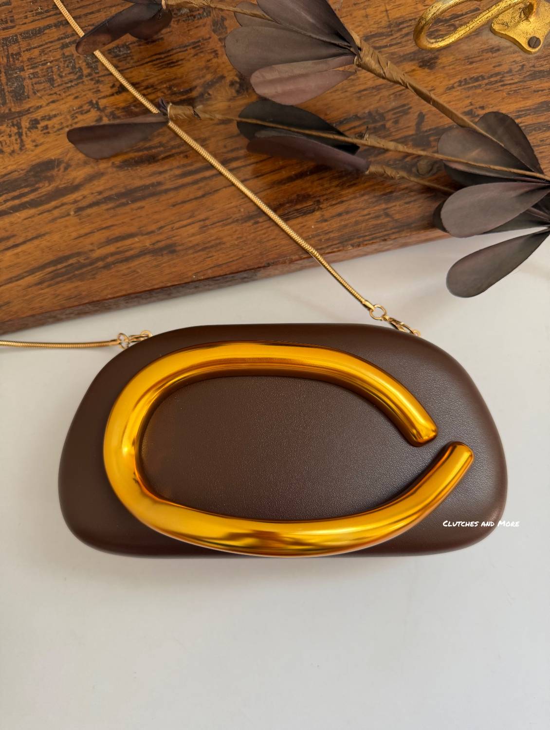 The ZARA Clutch Brown