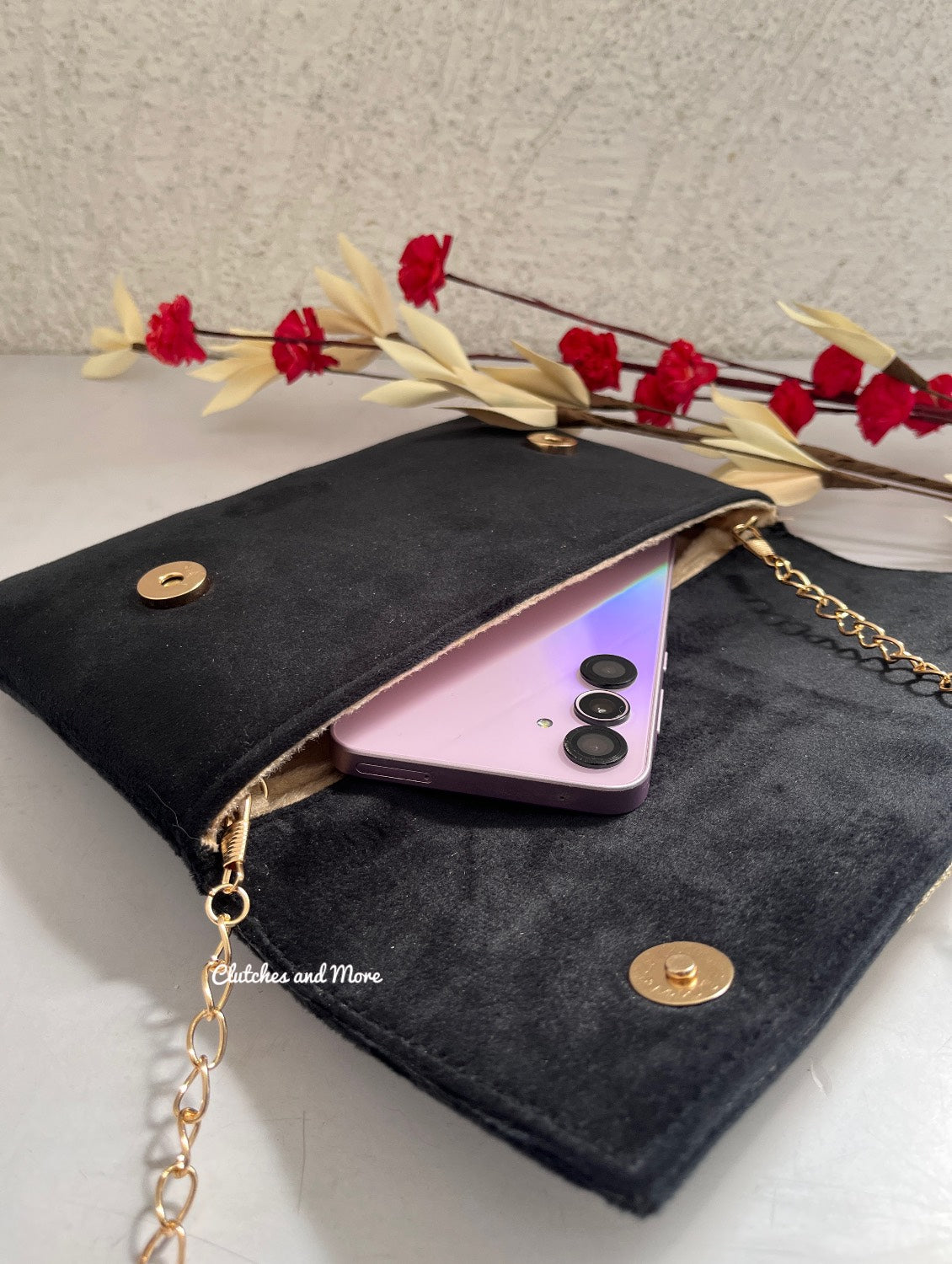 Anvi Shell Envelop Bag Black