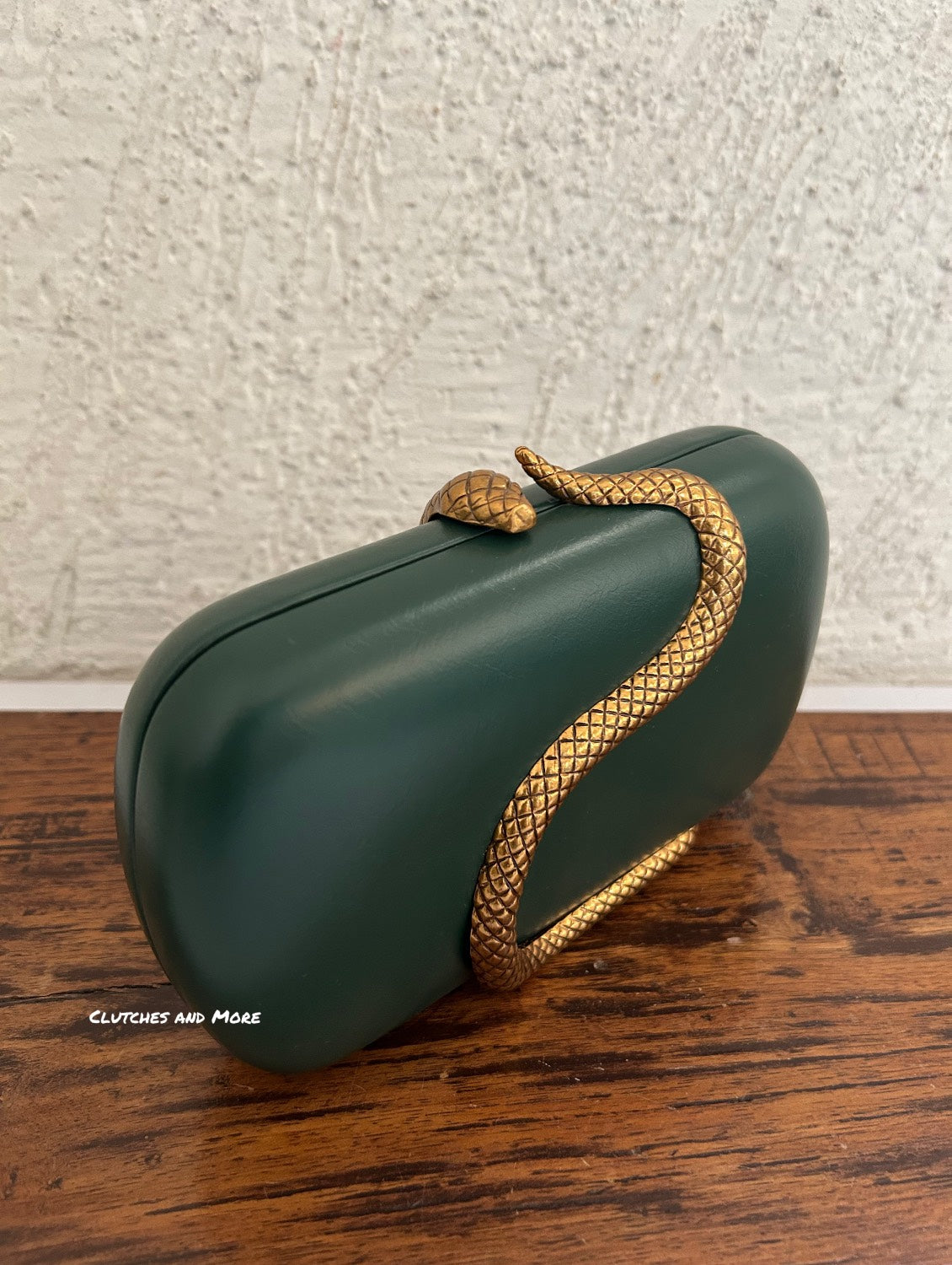 BVLGARI Serpertine Clutch Green