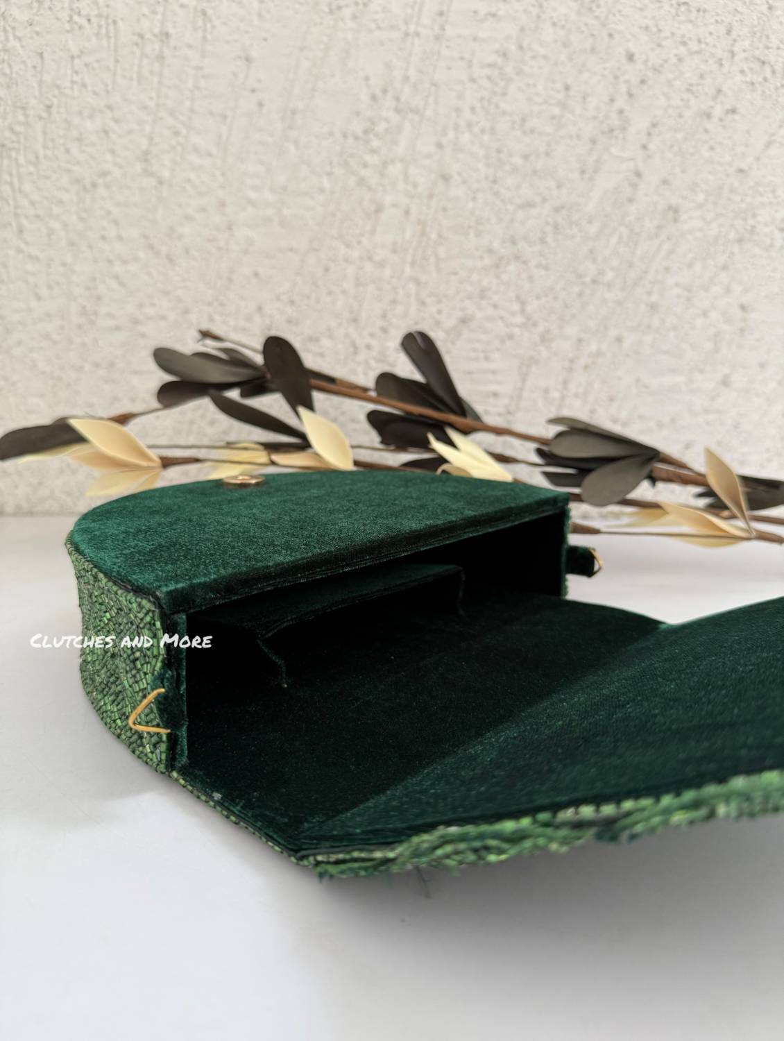 Luxury Rosetta Flap Bag Green