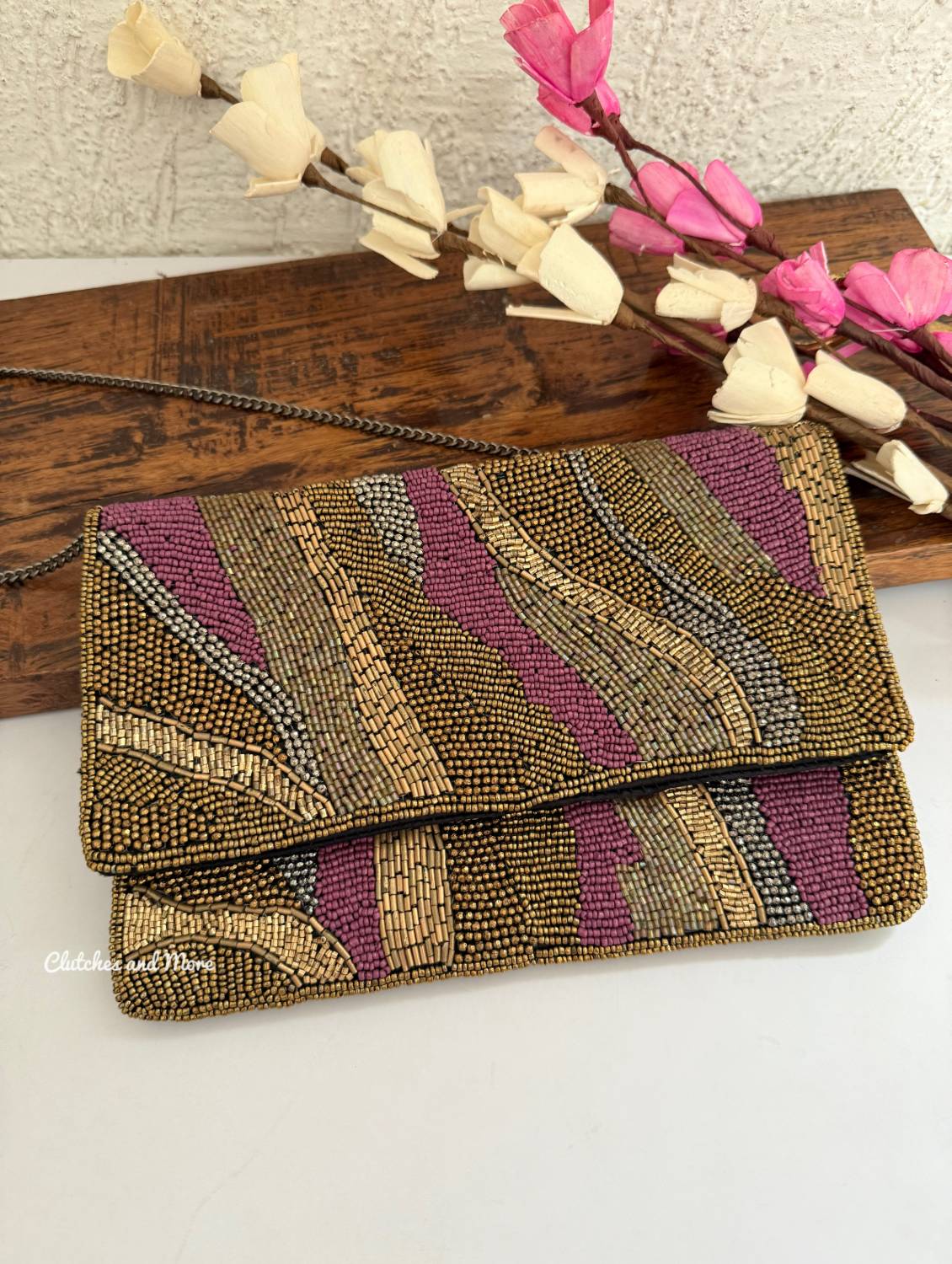 Abstract Multi Shade Envelope Bag