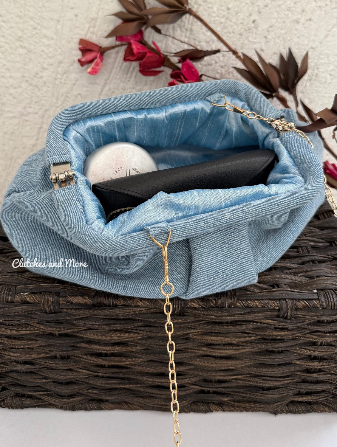 Denim Cloud Bag Light Blue