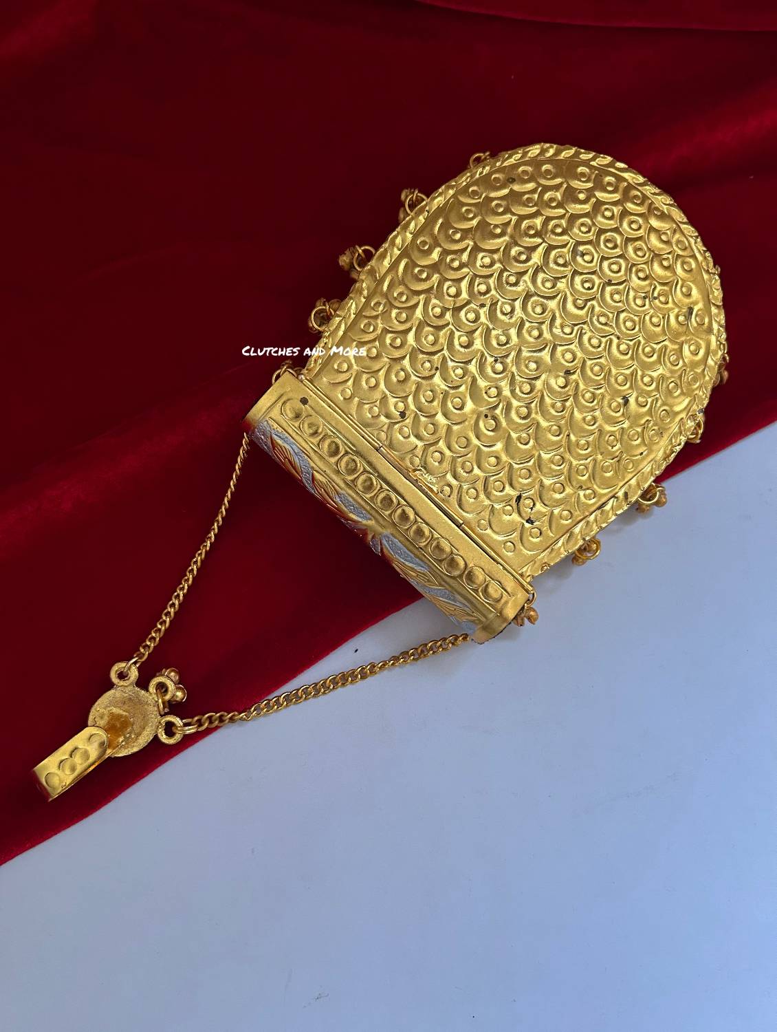 Gold Silver Brass Mobile Waist bag