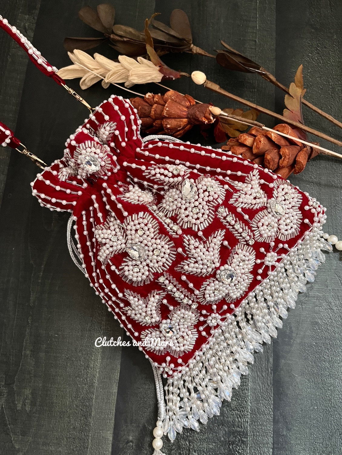 Mermaid Potli Maroon