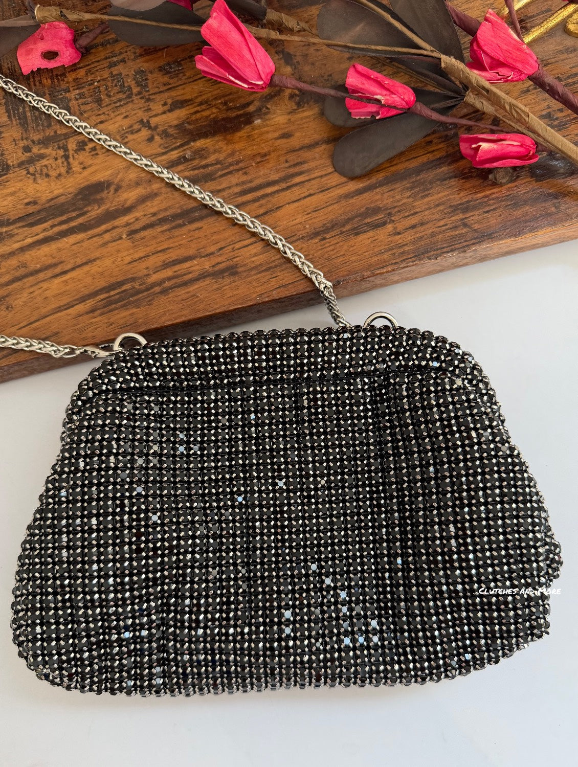 Rhinestone Luxury Bag Black