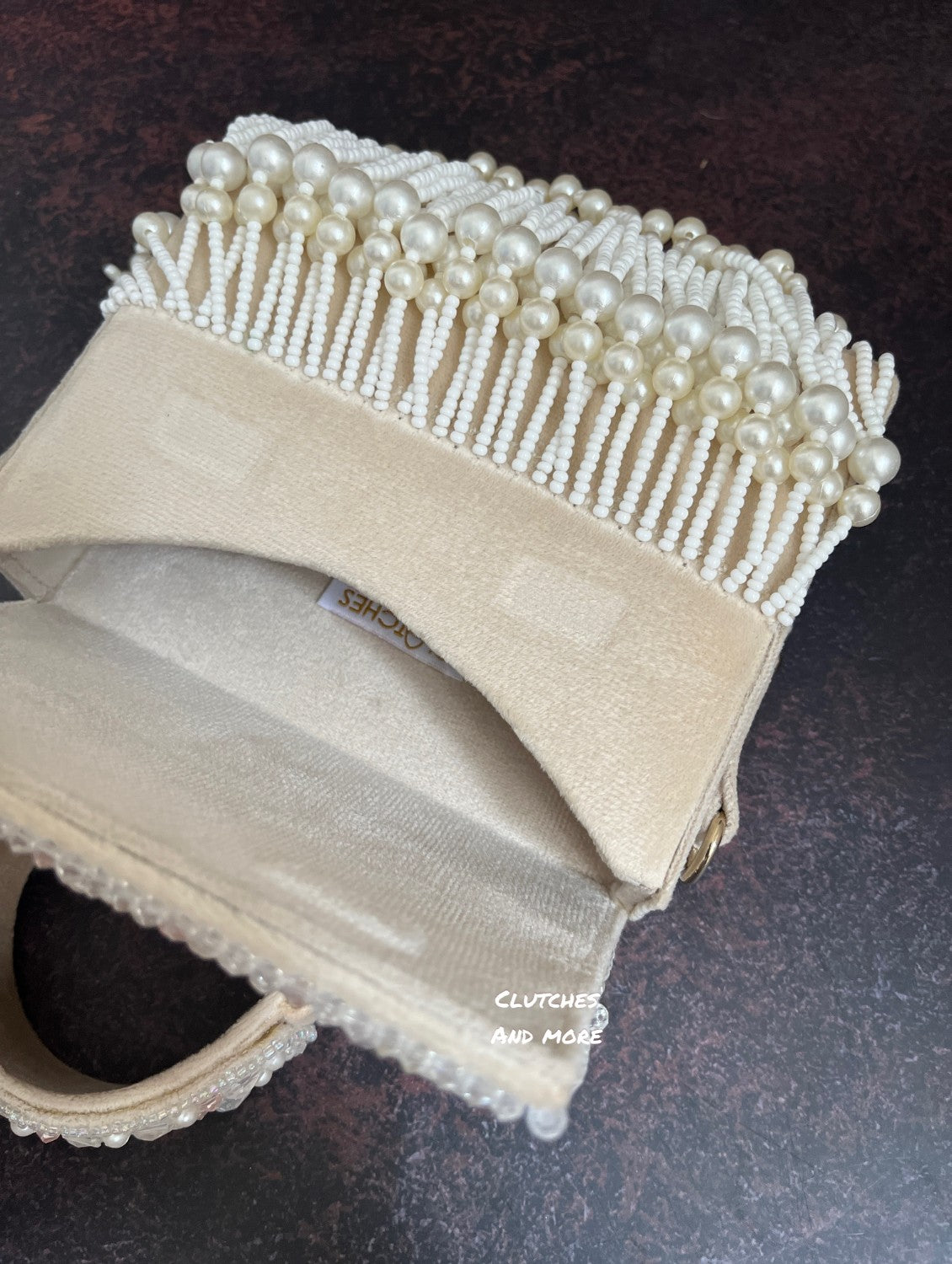 Luxe tassle flap bag White