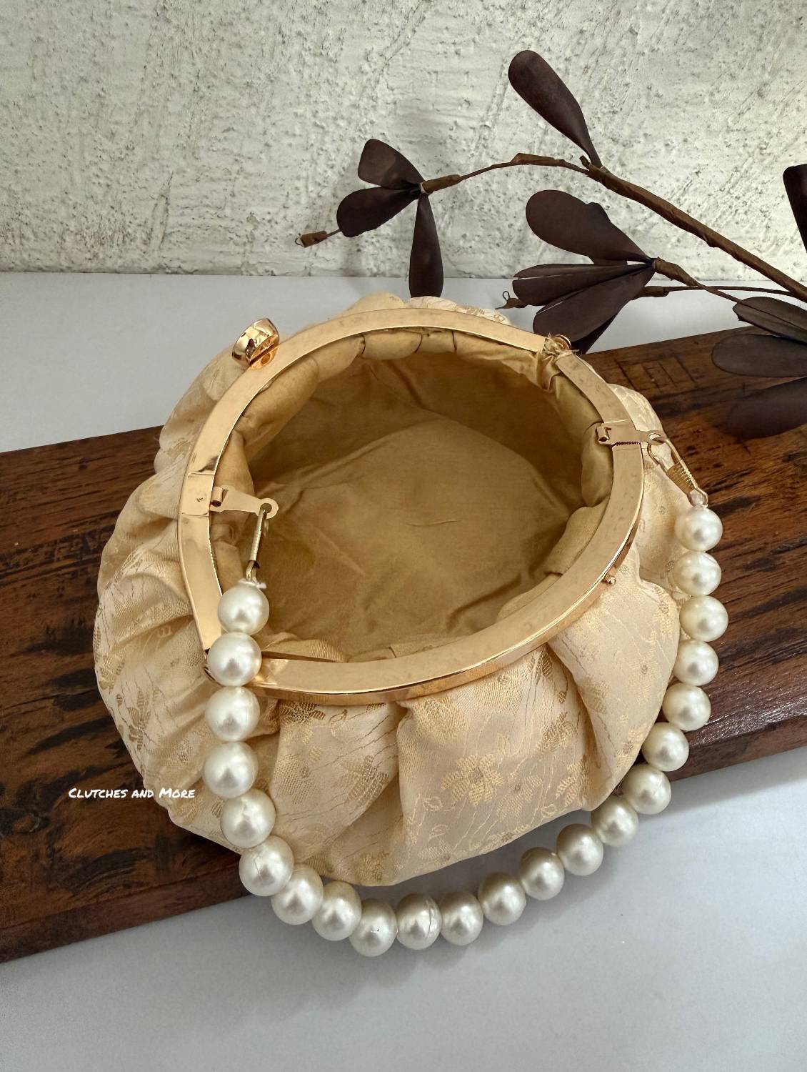 Banarsi Batua Bag Ivory