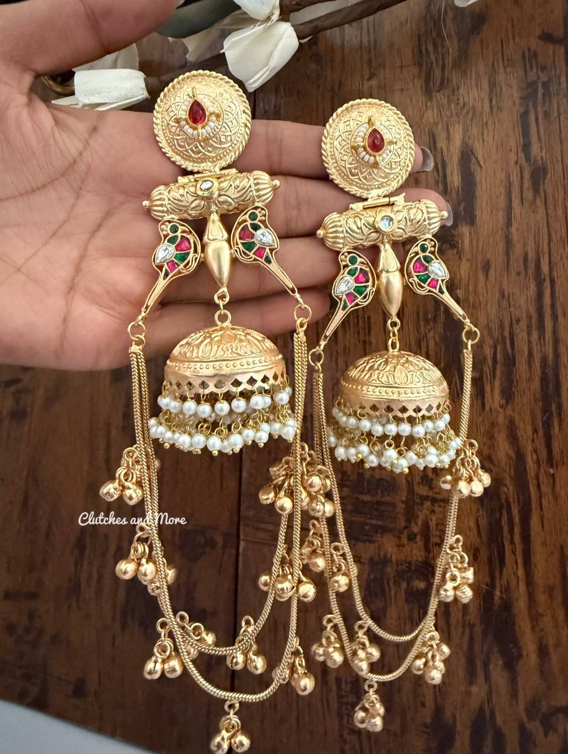Aarna Gold Kashmiri Jhumka