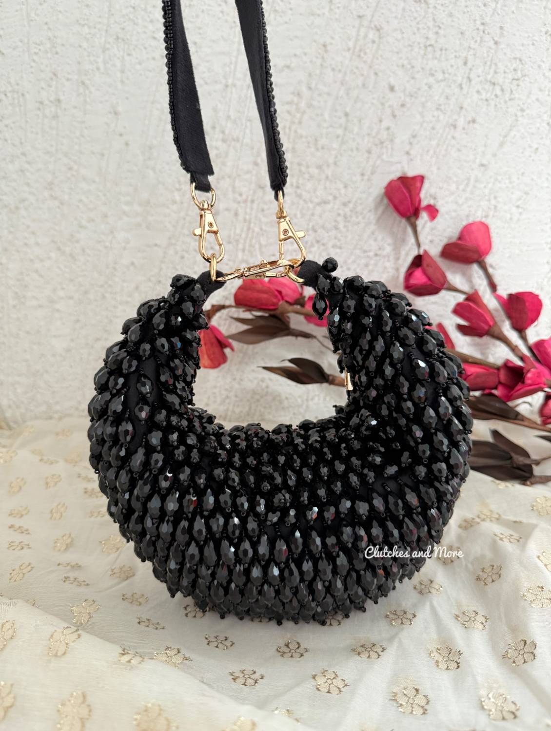 Sia Moon Crystal Bag Black