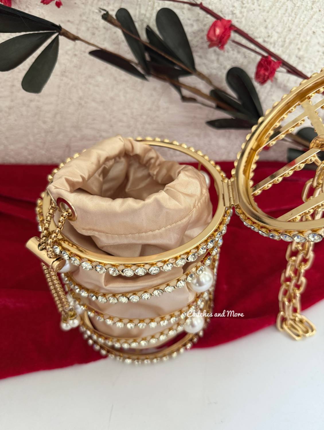 Malaika Cage Bag Gold