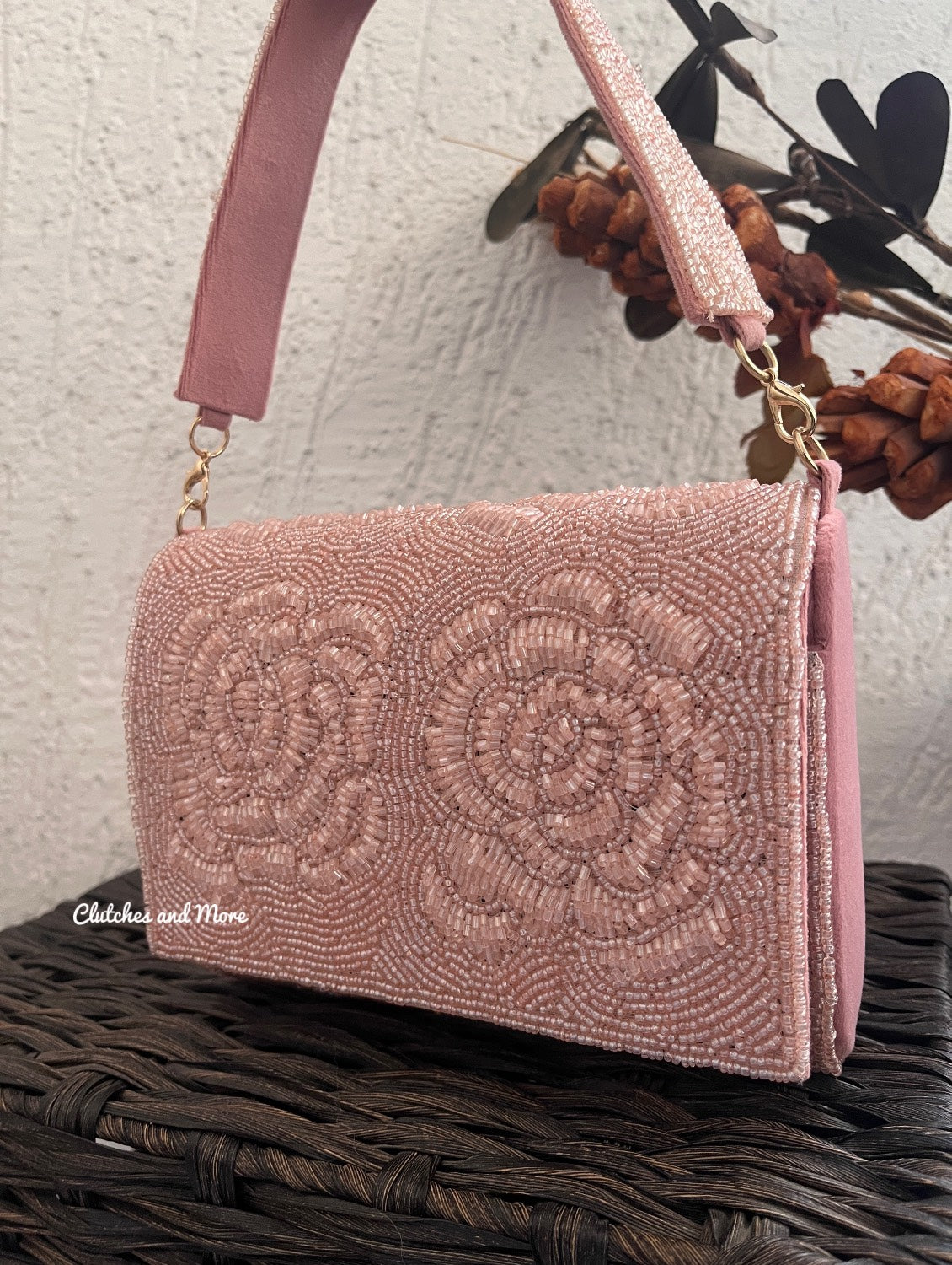 Rose Flap Bag Pink