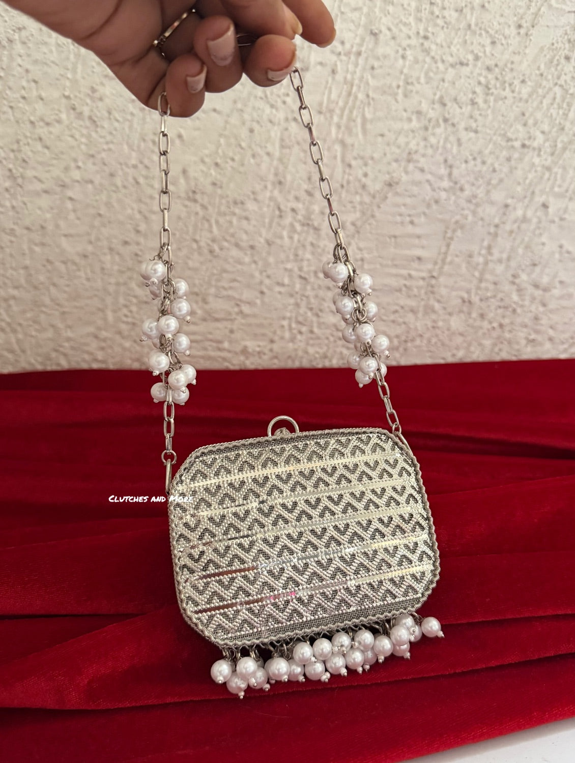 Zareen Mini Metal Bag Sliver
