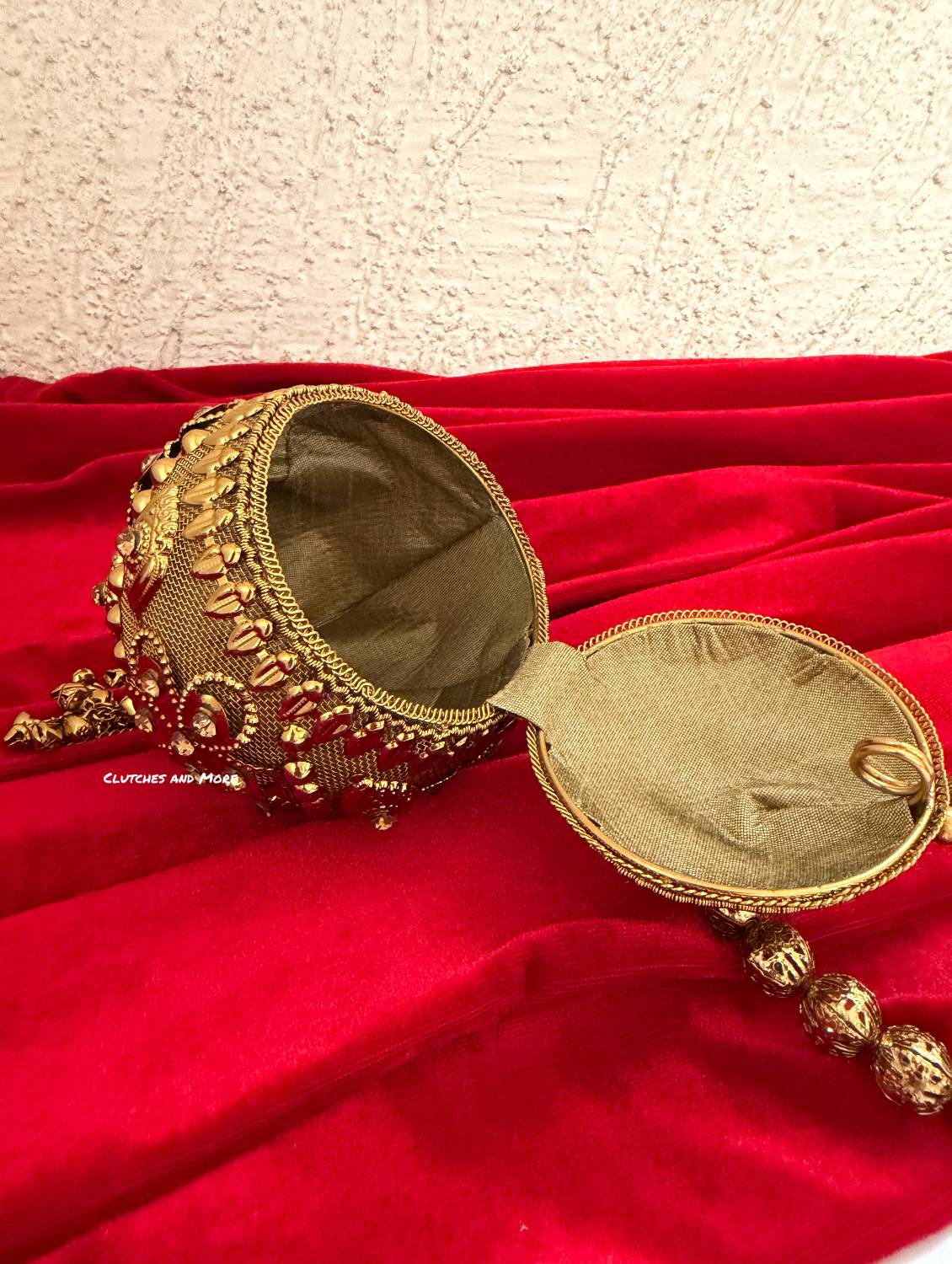 Mini Metal Potli Bag Gold