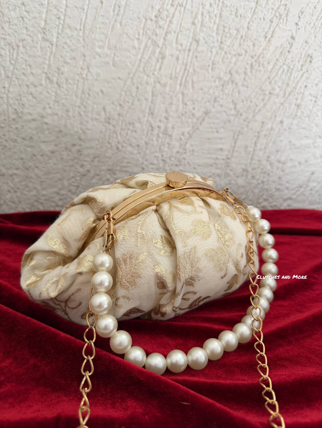 White Gold Batua Bag