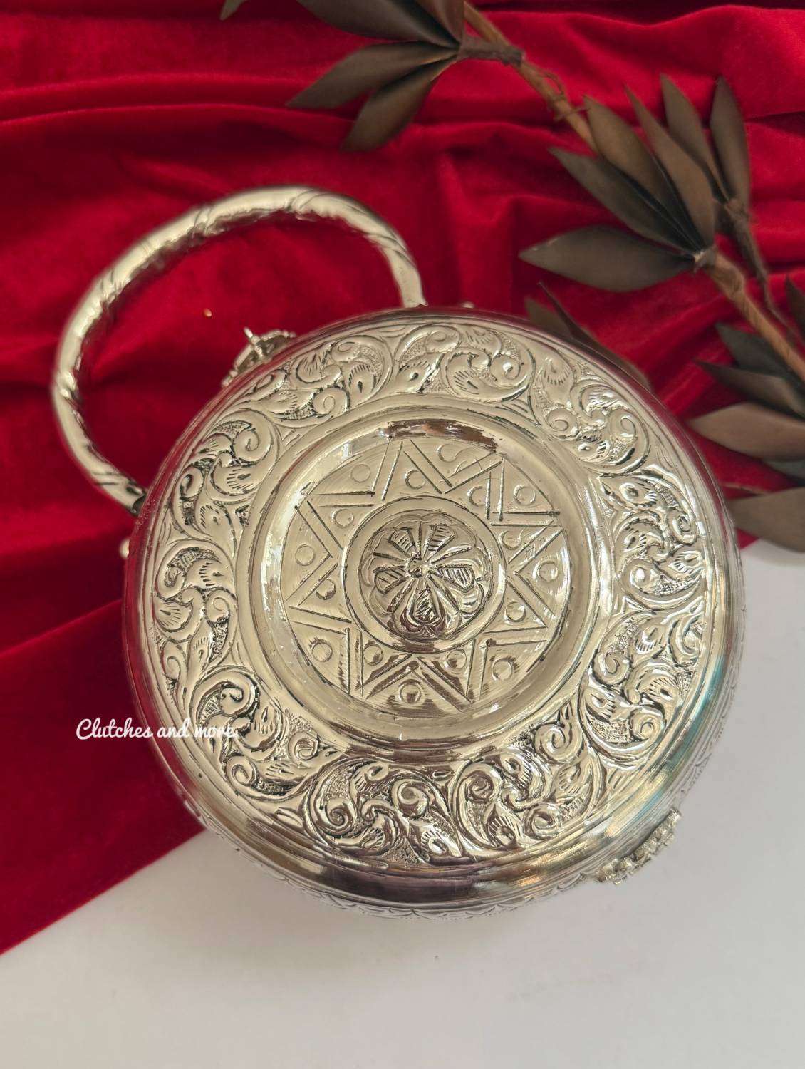 Brass Chakra Silver Bag